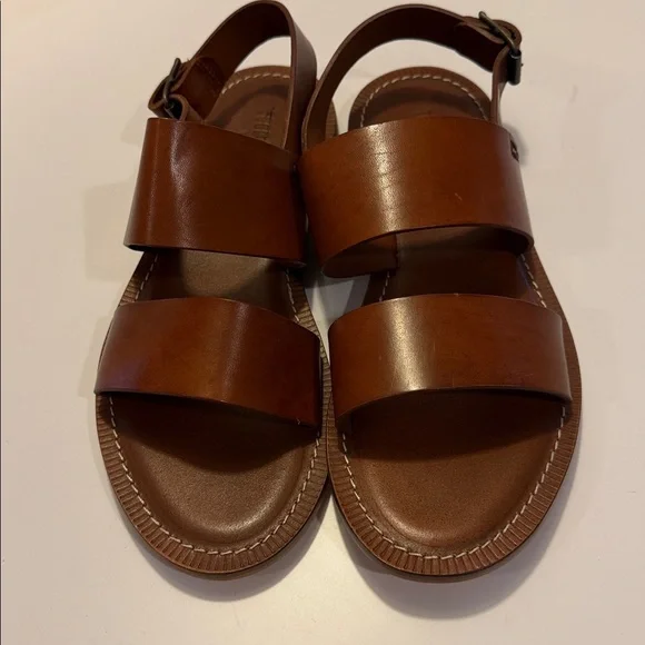 Todd Snyder Brown Leather Sandals Sz 9.  NWOB. Box27 - Picture 2 of 5